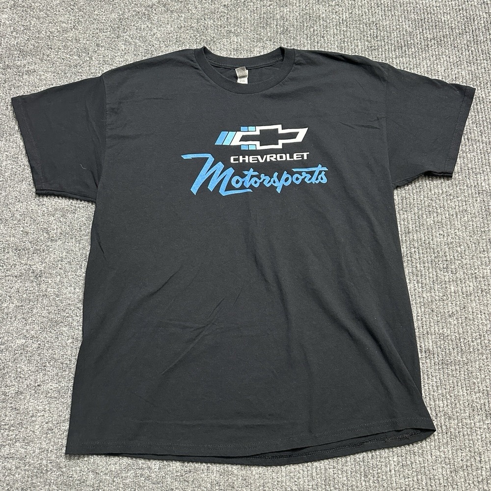 Chevrolet Motorsports Mens XL Black Shirt Racing Motorsports NASCAR IndyCar NHRA
